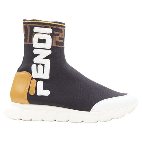 fendi fila shoes|fendi knit high top sneakers.